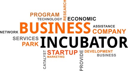 word cloud - business incubator