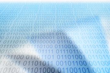 Binary code background 