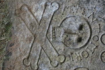 Momento Mori on a Ancient Gravestone