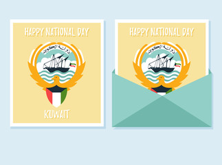 Greeting card for Kuwait National Day