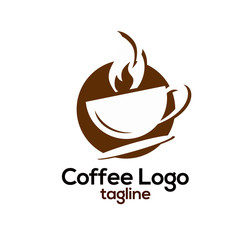 coffee logo template vector