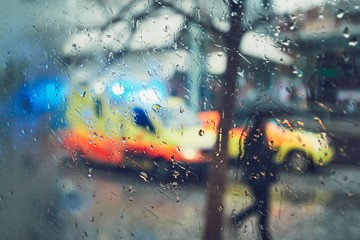 Emergency medical service in the rain