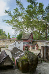Fototapeta na wymiar Ancient tomb of Batak tribe
