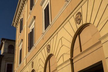 Rieti (Italy), the cathedral square