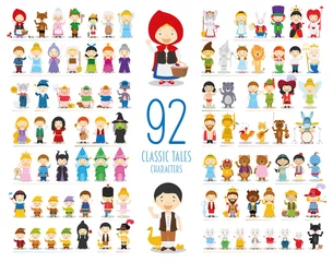 Kids Vector Characters Collection: Set mit 92 klassischen Tales-Figuren im Cartoon-Stil © asantosg