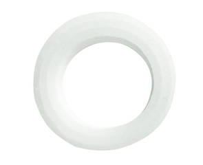 Sliced fresh onion on white background