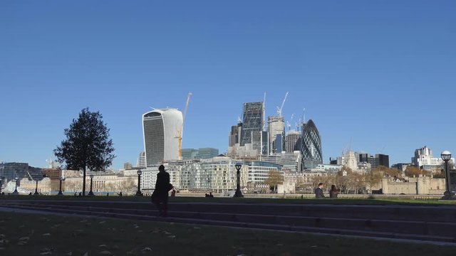 View of central London.