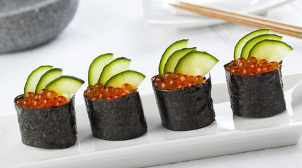 Gunkan Japanese sushi dish