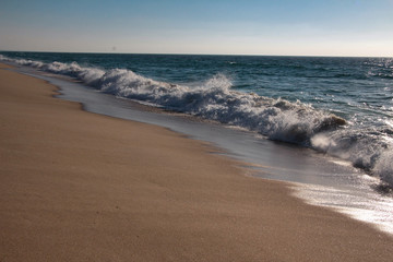 Europas Schönheiten der Stand, Land, Natur und Straßen mit Sonne, Wolken und Nebel