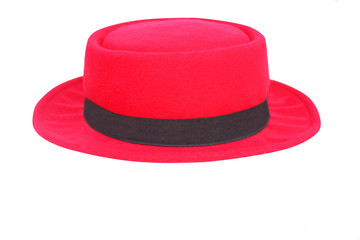 Red hat isolated on white background