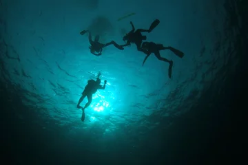 Crédence de cuisine en verre imprimé Plonger Plongée sous-marine