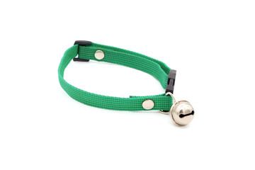 leather animal collar isolated on white