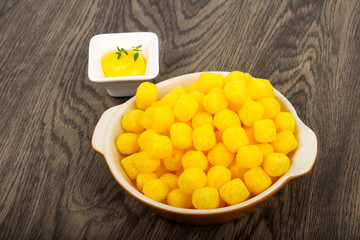 Cheese corn balls
