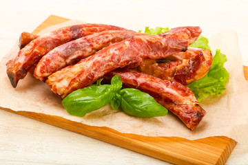 Smoked pork ribs