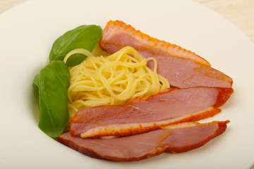 Pasta with duck