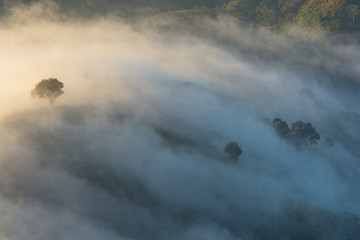 beautiful sunrise and View Point in Thailand
