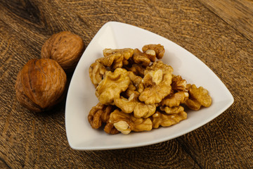 Opened walnuts
