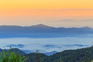 Fototapeta premium beautiful Landscape and View Point at Chiangrai Thailand