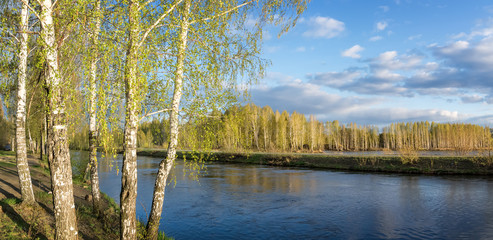 весенний пейзаж на Уральской реке, Россия, Урал © 7ynp100