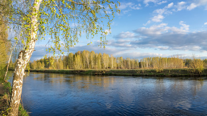 весенний пейзаж на Уральской реке, Россия, Урал © 7ynp100
