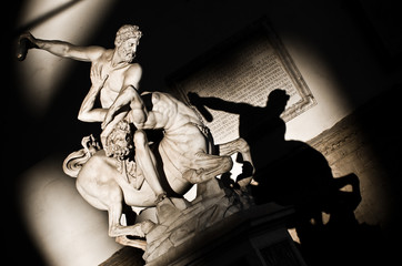 Hercules fighting with centaur Nessus