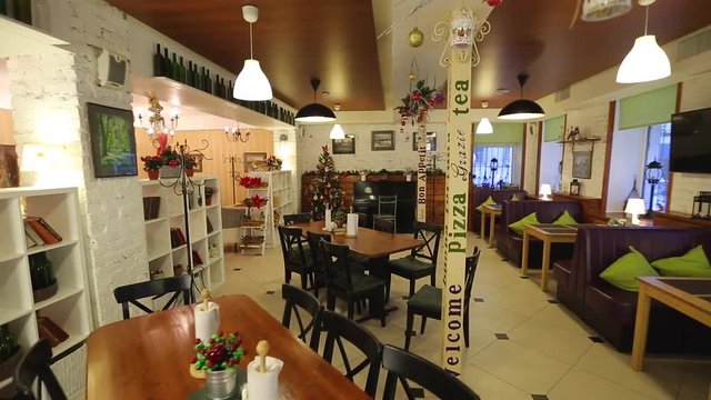 interior of the cafe pizzeria