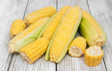 Fresh corn on the cob