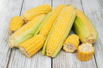 Fresh corn on the cob