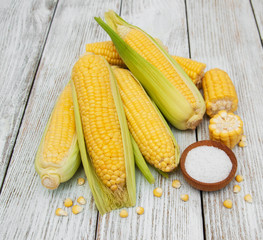 Fresh corn on the cob