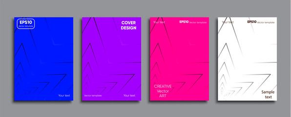 Creative colored cover. Cover design.