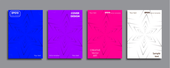 Creative colored cover. Cover design.