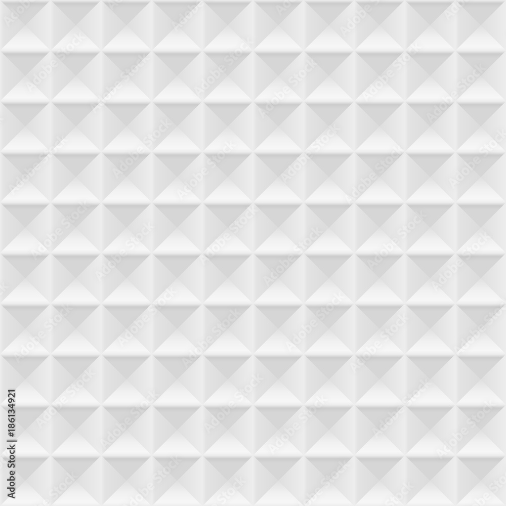 Aufkleber white seamless geometric pattern. vector background