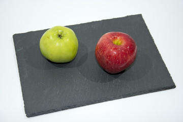 red and green apple