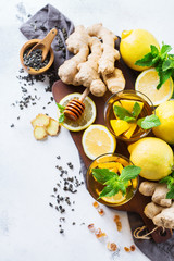 Japanese chinese tea teapot lemon ginger mint