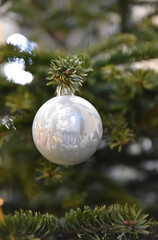 Boule de Noël argent