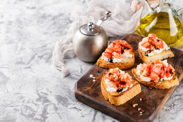 Bruschetta with tomatoes