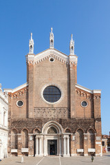 Fototapeta premium Basilica di San Giovani e Paolo, Castello, Venice, Italy where several Venetian Doges are buried