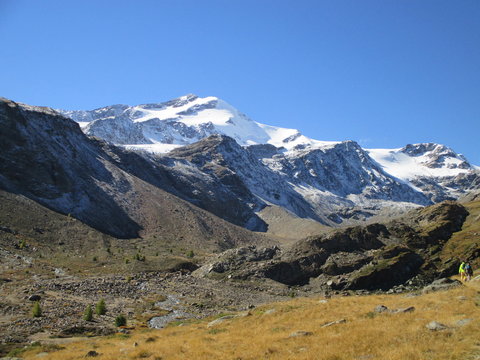 Monte Cevedale im Martelltal in Italien