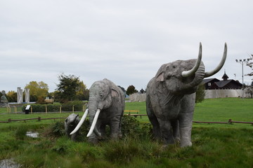 Estatua mamut parque