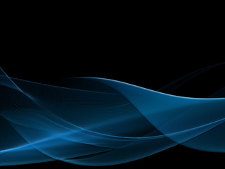 Abstract color wave design element