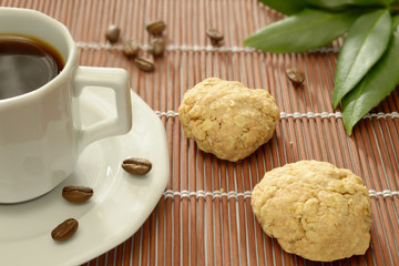 Espresso Coffee beans Homemade cookies