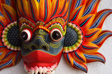 colorful srilankan mask