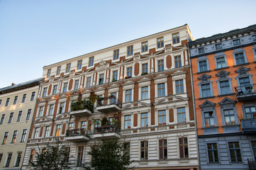 Fototapeta na wymiar Residential buildings in Berlin, Germany