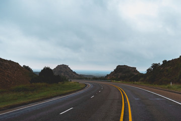 Rainy Texas Road