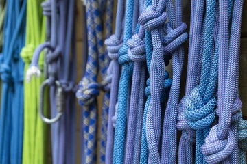 Plexiglas foto achterwand Bergbeklimmen, uitrusting, touwen © Andreas Gruhl