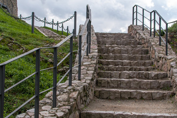 Kamienne schody, zamek w Chęcinach
