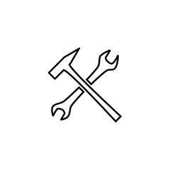 Handyman tools vector icon
