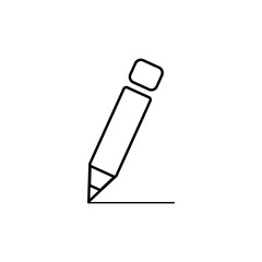 Pencil for drawing vector icon