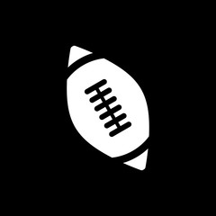 Ball of american football vector icon