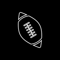 Ball of american football vector icon